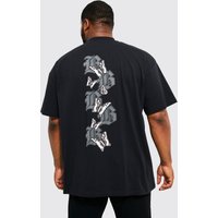 Plus Oversized Varsity Embroidered T-shirt von boohooman