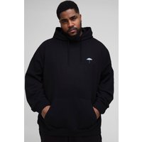 Plus Recycleter Hoodie mit Stickerei von boohooman