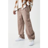 Plus lockere Jeans - Braun - 40, Braun von boohooman