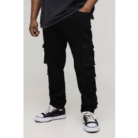 Plus Skinny Cargo-Hose - Schwarz - 38, Schwarz Plus Skinny Cargo-Hose - Schwarz - 38, Schwarz von boohooman