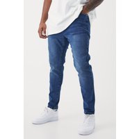 Plus Skinny Stretch Jeans - Blau - 38, Blau Plus Skinny Stretch Jeans - Blau - 38, Blau von boohooman