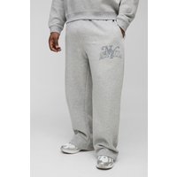 Plus lockere Jogginghose - Grau - 4XL, Grau von boohooman