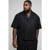 Plus Wickel-Hemd aus Wildleder-Imitat von boohooman