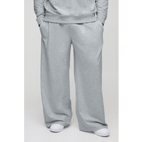 Plus breite Passform Basic Jogginghose - Grau - 4XL, Grau von boohooman