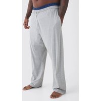 Plus graue Oversize Lounge-Jogginghose mit doppeltem Bund von boohooman