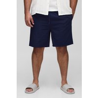 Plus karierte Seersucker Badehose von boohooman