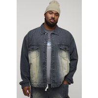 Plus kastige Oversize Jeansjacke von boohooman