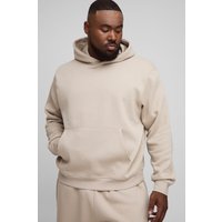 Plus kastiger Basic Hoodie - Grau - 2XL, Grau von boohooman