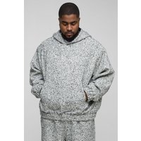 Plus kastiger Oversize Bouclee Hoodie von boohooman
