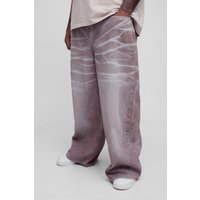 Plus lockere Jeans - Braun - 40, Braun von boohooman