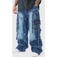 Plus lockere Jeans mit Schnallen-Detail von boohooman