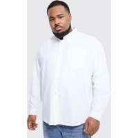 Plus lockeres langärmliges Oxford-Hemd - Weiß - XXXL, Weiß Plus lockeres langärmliges Oxford-Hemd - Weiß - XXXL, Weiß von boohooman
