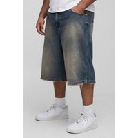Plus longline Jorts mit Taschen von boohooman
