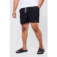 Plus mittellange Man Signature Badehose von boohooman