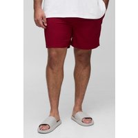 Plus mittellange Ripstop-Badehose von boohooman