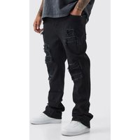 Plus zerrissene Skinny Jeans von boohooman