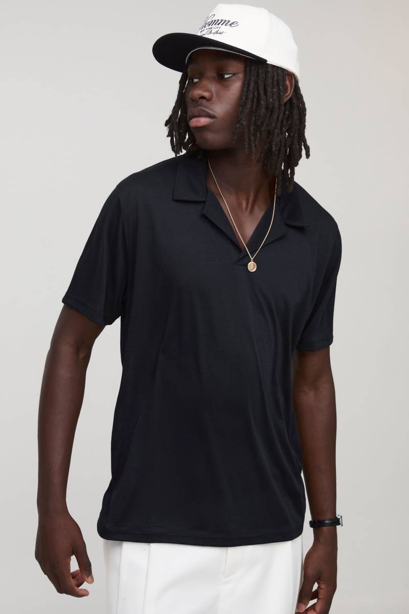 Poloshirt - Schwarz - XS, Schwarz von boohooman