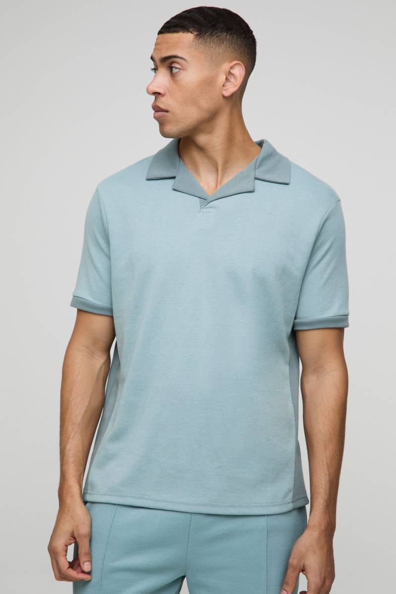 Poloshirt mit Kragen - Grün - XS, Grün von boohooman