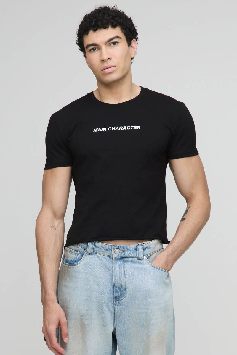 Pride Baby T-Shirt mit Print - Schwarz - XXL, Schwarz von boohooman