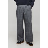 Karierte Hose - Grau - XS, Grau von boohooman