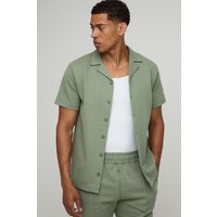 Recyceltes kurzärmliges Hemd von boohooman