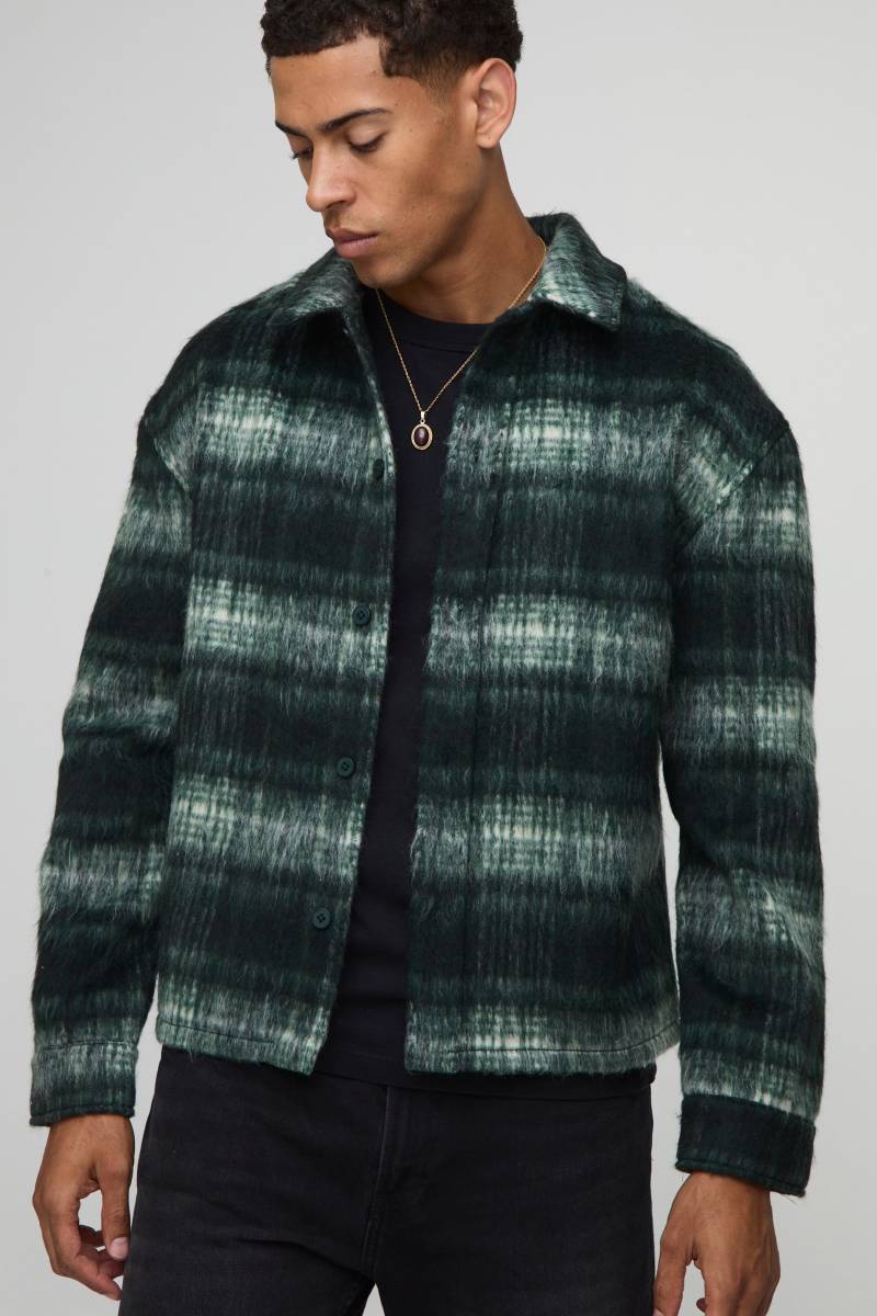Kariertes Overshirt - Grün - XS, Grün Kariertes Overshirt - Grün - XS, Grün von boohooman