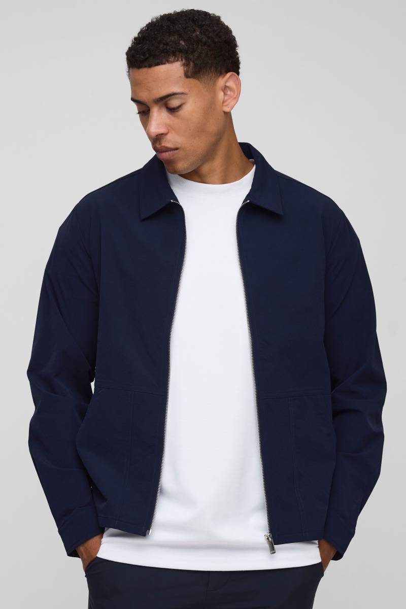 Langärmlige Shacket - Blau - XS, Blau Langärmlige Shacket - Blau - XS, Blau von boohooman