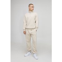 Regular Fit Man Zip Funnel Neck Sweatshirt Tracksuit - Grau - XS, Grau Regular Fit Man Zip Funnel Neck Sweatshirt Tracksuit - Grau - XS, Grau von boohooman
