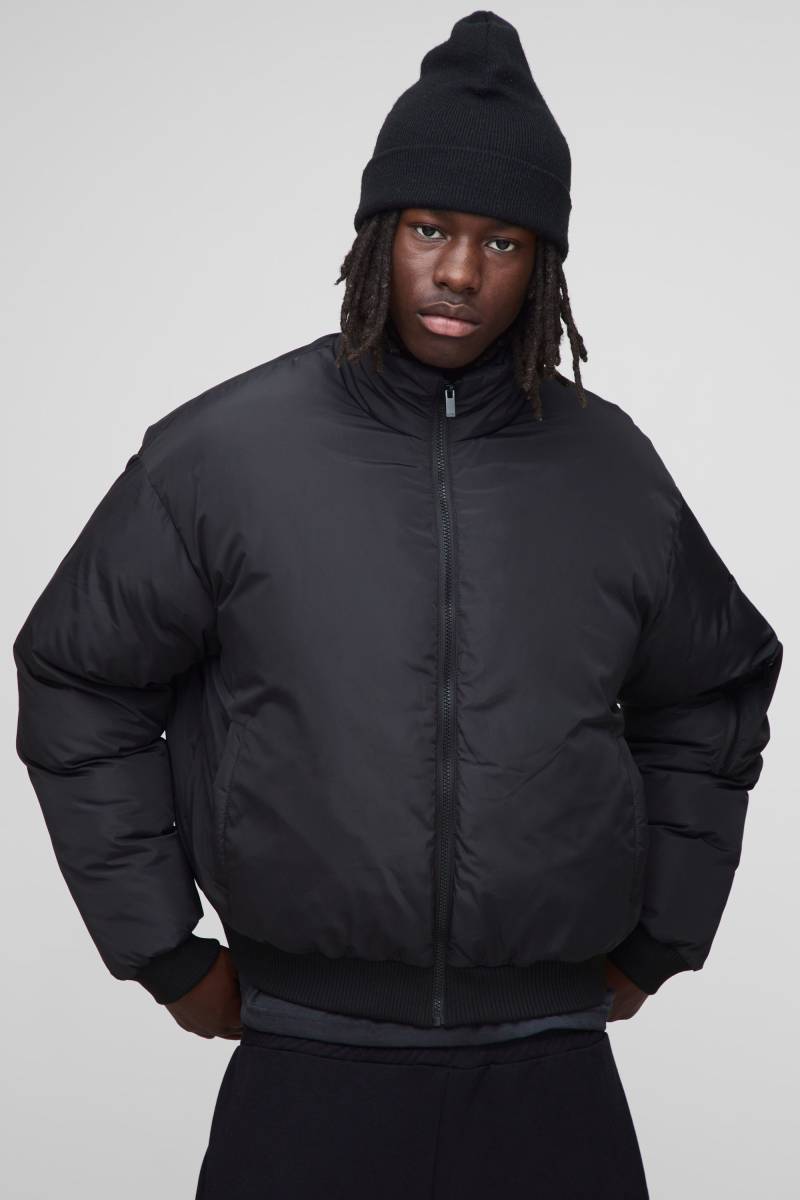 Gepolsterte Ma1 Bomberjacke - Schwarz - XS, Schwarz Gepolsterte Ma1 Bomberjacke - Schwarz - XS, Schwarz von boohooman