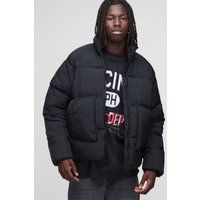 Steppjacke mit Taschen-Detail - Schwarz - XS, Schwarz Steppjacke mit Taschen-Detail - Schwarz - XS, Schwarz von boohooman