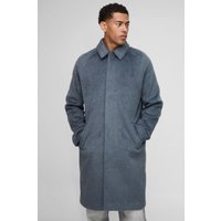Einreihiger Raglan Mantel - Grau - M, Grau von boohooman