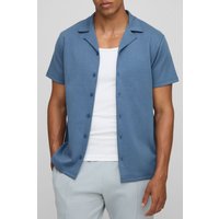 Recyceltes kurzärmliges Hemd - Grau - M, Grau von boohooman
