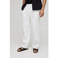 Lockere Hose mit elastischem Bund - Weiß - XS, Weiß Lockere Hose mit elastischem Bund - Weiß - XS, Weiß von boohooman