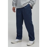 Lockere Chino-Hose - Blau - 36, Blau von boohooman