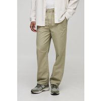 Lockere Chino-Hose - Grün - 34, Grün von boohooman