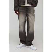 Lockere Jeans - Schwarz - 36R, Schwarz von boohooman