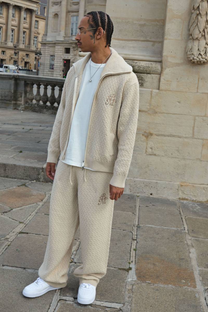 Lockere bestickte Jogginghose - Taupe - XS, Taupe Lockere bestickte Jogginghose - Taupe - XS, Taupe von boohooman