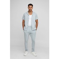 Kurzärmliges Hemd & Hose - Grau - M, Grau von boohooman