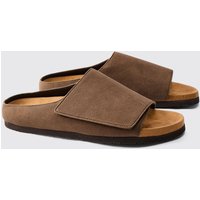 Sandalen aus Wildlederimitat von boohooman