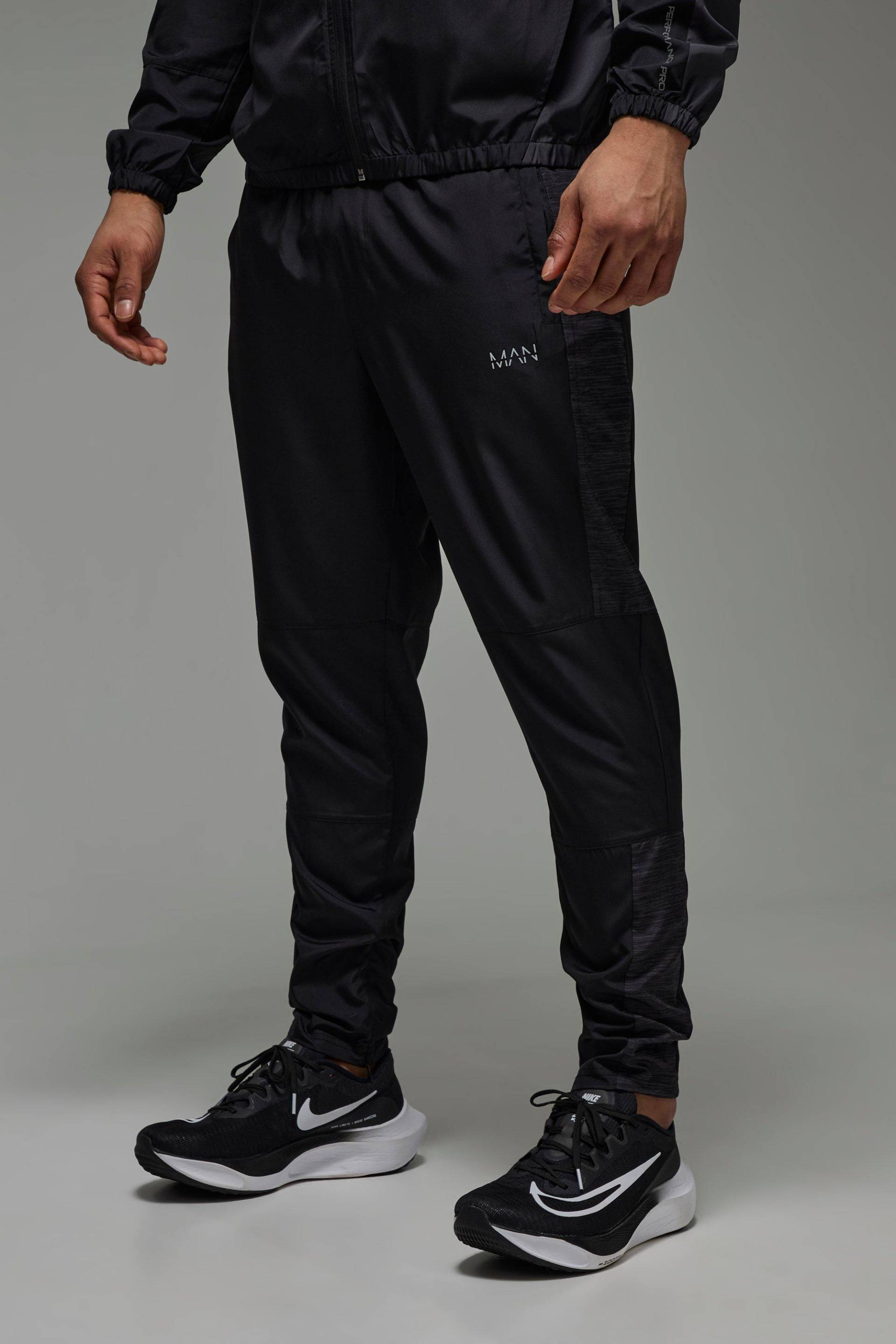 Schmale Man Active Jogginghose - Schwarz - XS, Schwarz von boohooman
