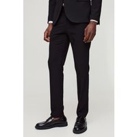 Schwarze Skinny Anzughose - 32R, Schwarz von boohooman