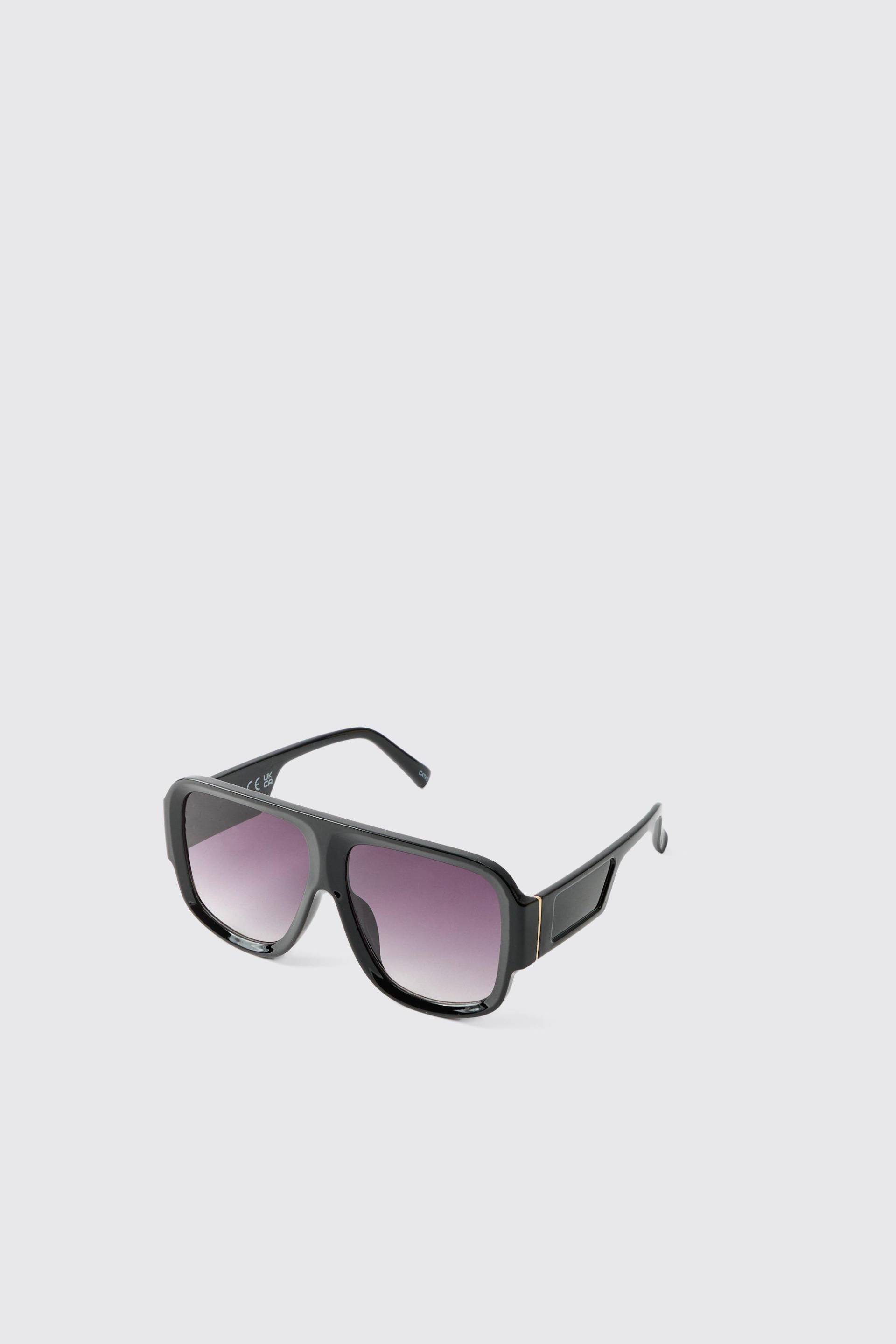 Schwarze Sonnenbrille mit Detail - ONE SIZE, Schwarz von boohooman