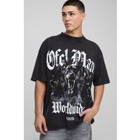 Schwarzes Oversize Official Man T-Shirt mit Print - XS, Schwarz Schwarzes Oversize Official Man T-Shirt mit Print - XS, Schwarz von boohooman