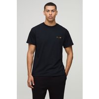 Schwarzes Oversize T-Shirt mit Stickerei - XS, Schwarz Schwarzes Oversize T-Shirt mit Stickerei - XS, Schwarz von boohooman