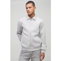 Scuba Harrington-Jacke - Grau - XS, Grau von boohooman