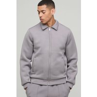 Scuba Harrington-Jacke - Grau - XS, Grau Scuba Harrington-Jacke - Grau - XS, Grau von boohooman