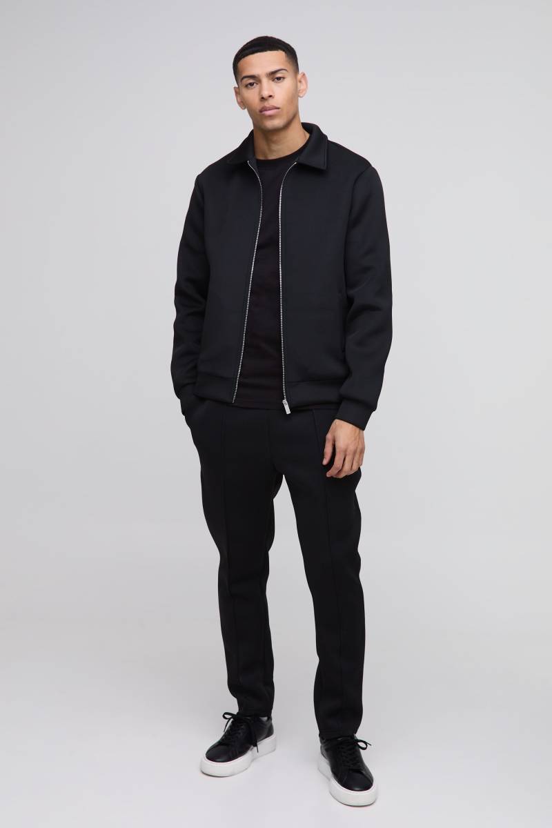 Scuba Trainingsanzug mit Harrington-Jacke - Schwarz - XS, Schwarz Scuba Trainingsanzug mit Harrington-Jacke - Schwarz - XS, Schwarz von boohooman