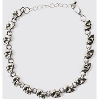 Silbernes Armband mit Totenkopf von boohooman
