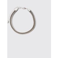 Silbernes Armband von boohooman