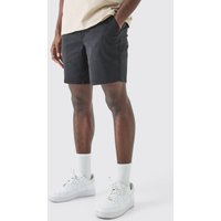 Skinny Chino-Shorts - Schwarz - S, Schwarz von boohooman